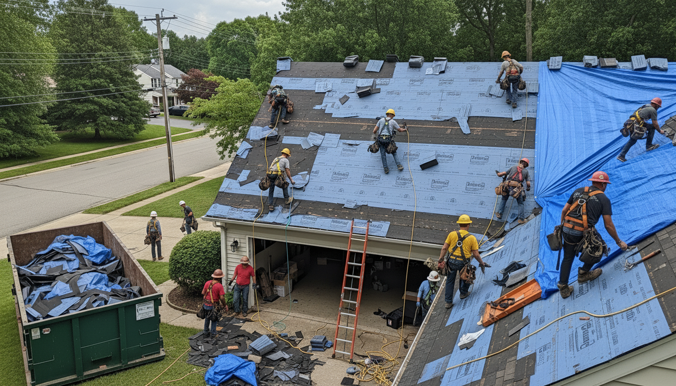 new roof installation