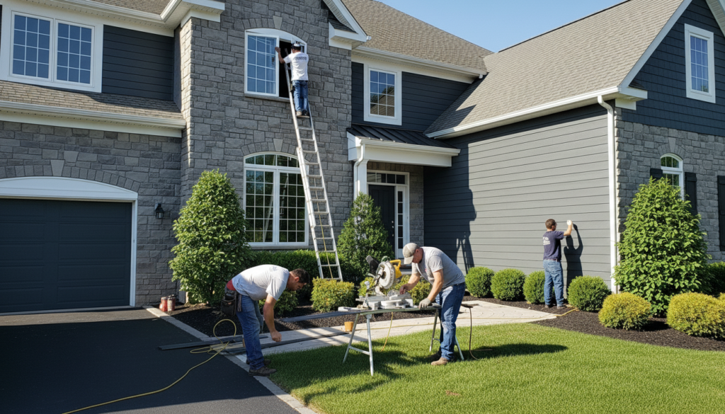 vinyl siding installation