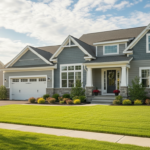emergency garage door repair on a residential home