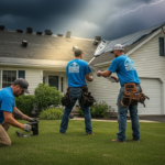 Roof washing service