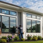 professional window repair company repairing residential window