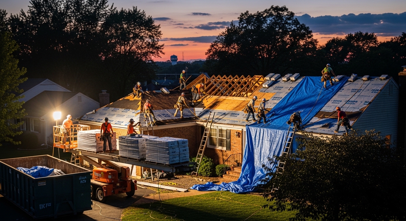 Roof Replacement in Monroe