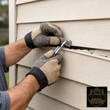 repairing cracked or loose siding panels