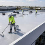 Flat roof coating
