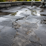 Flat roof coating repair